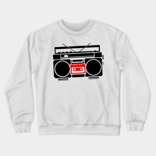 Boombox Crewneck Sweatshirt by SeijiArt